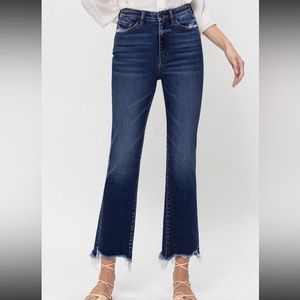 “Alexa” Vervet High Waisted Ankle Flare Jeans